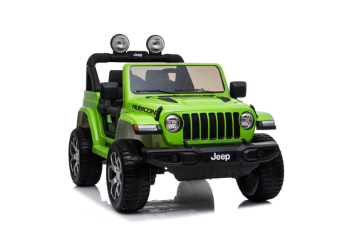 Masinuta electrica Jeep Wrangler Rubicon cu licenta oficiala Jeep, 12V 10Ah, 4x35W, roti EVA, scaun imitatie piele, telecomanda parentala, MP4, verde, 3-8 ani [8]