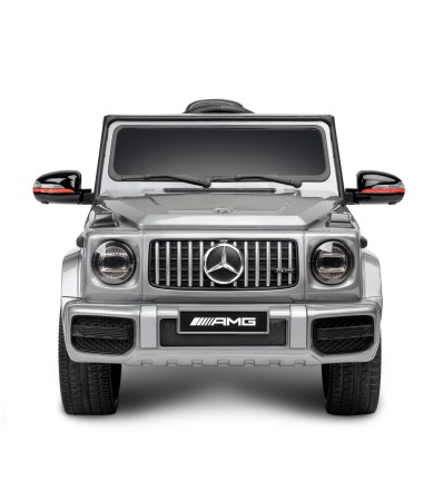 Masinuta electrica, Mercedes Benz AMG G63, cu telecomandă, 12V/7Ah, argintiu [2]