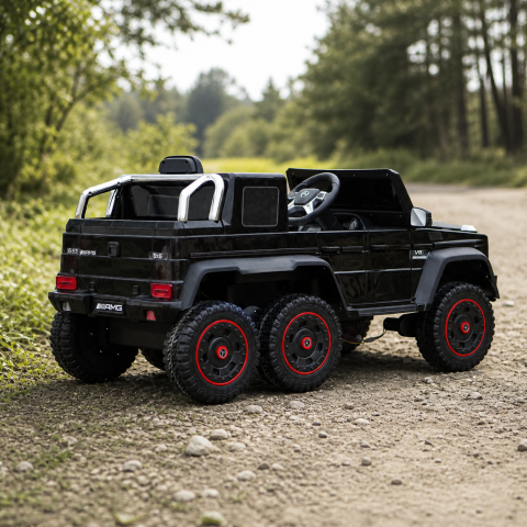 Masinuta electrica Mercedes G63 AMG 6x6 cu licenta 6x45W roti EVA telecomanda 2.4G negru [3]