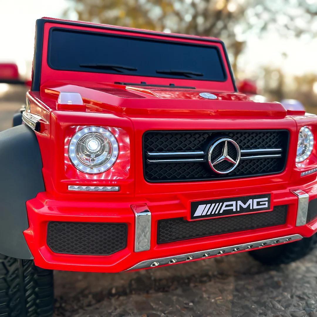 Masinuta electrica Mercedes G63 AMG 6x6 cu licenta 6x45W roti EVA telecomanda 2.4G rosu [9]