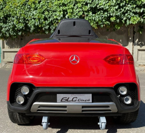 Masinuta electrica Mercedes GLC Coupe copii cu telecomanda roti EVA scaun piele ECO [6]