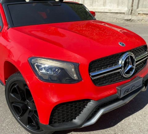 Masinuta electrica Mercedes GLC Coupe copii cu telecomanda roti EVA scaun piele ECO [2]
