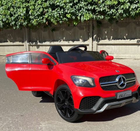 Masinuta electrica Mercedes GLC Coupe copii cu telecomanda roti EVA scaun piele ECO [9]