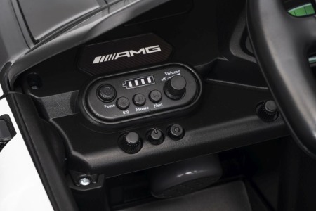 Masinuta electrica Mercedes GT3 pentru copii cu roti EVA, scaun piele ECO si telecomanda [20]