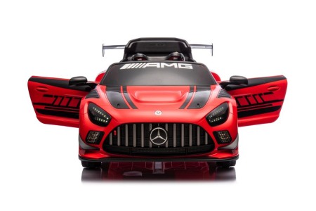 Masinute electrice - Masinuta electrica Mercedes GT3 pentru copii cu roti EVA, scaun piele ECO si telecomanda