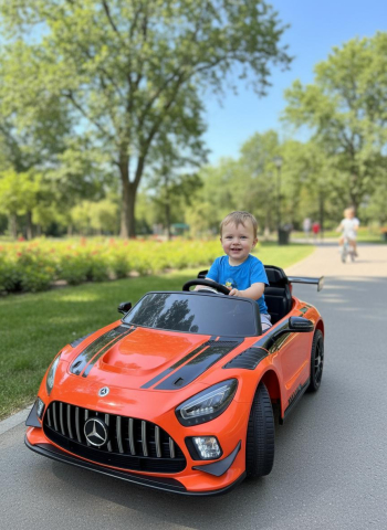 Masinuta electrica Mercedes GT3 scaun piele ECO si telecomanda [1]