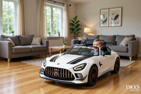 Masinuta electrica Mercedes GT3 scaun piele ECO si telecomanda [24]