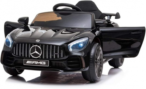 Masinuta electrica cu telecomanda Mercedes GTR AMG mica, NEGRU [10]