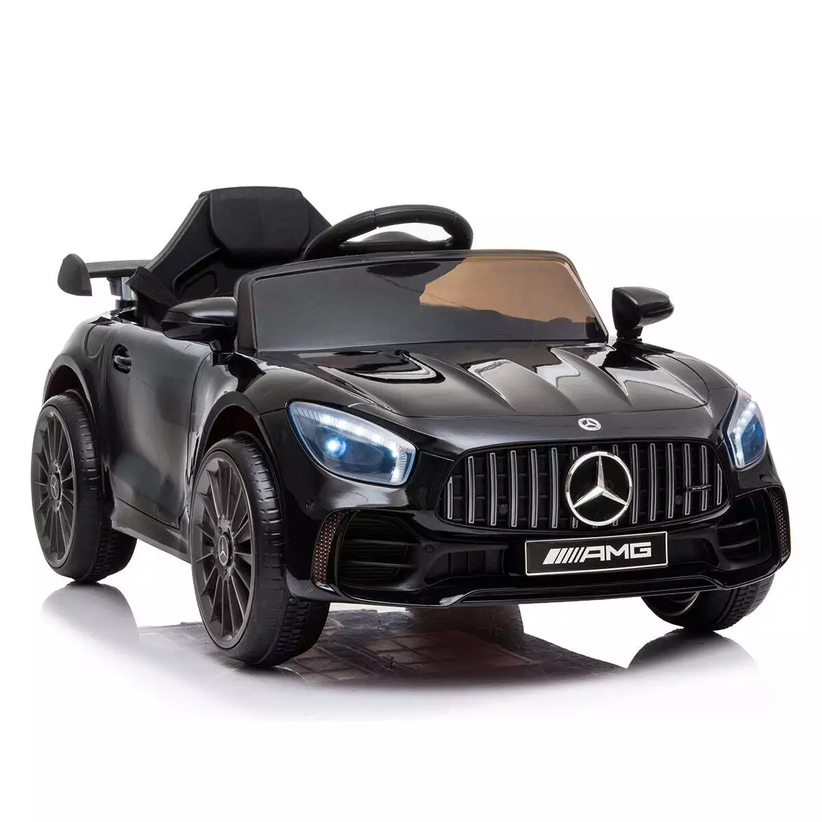 Masinuta electrica cu telecomanda Mercedes GTR AMG mica, NEGRU [0]