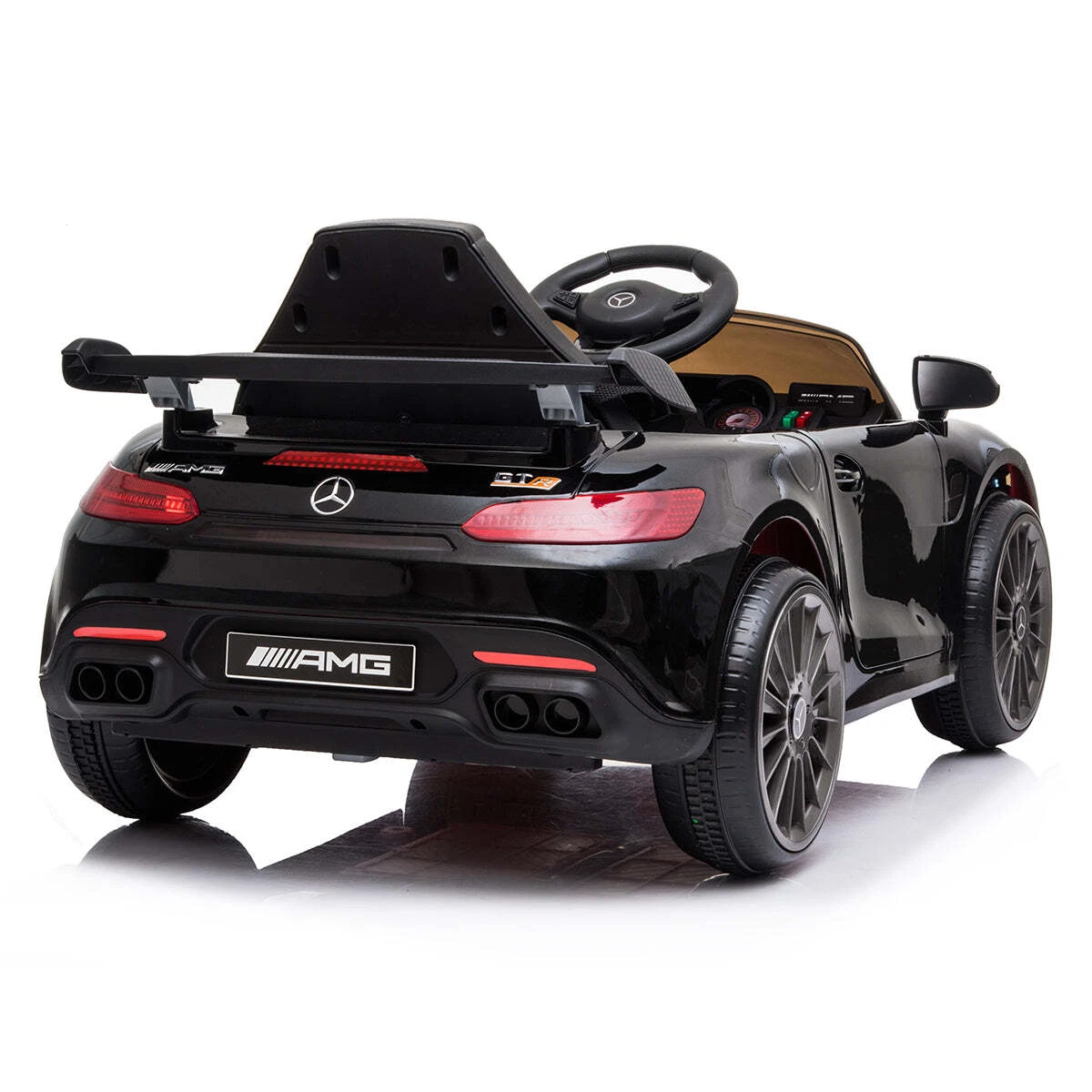 Masinuta electrica cu telecomanda Mercedes GTR AMG mica, NEGRU [4]