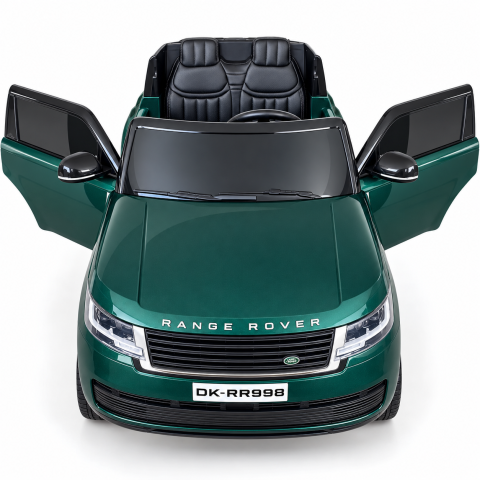 Masinuta electrica Range Rover Vogue cu licenta, 2 locuri, 12V 14Ah, 4x35W, roti EVA, telecomanda, verde, 3 ani+ [6]