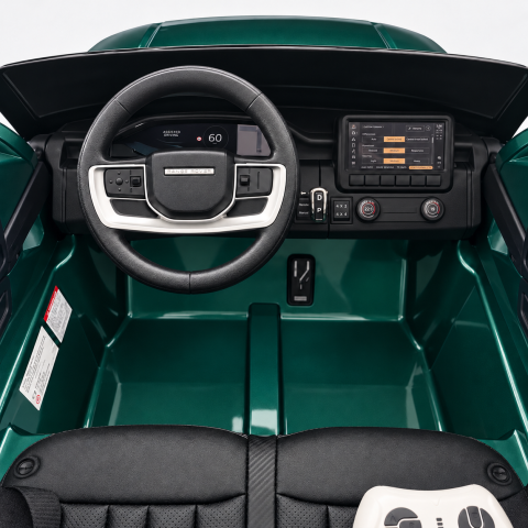 Masinuta electrica Range Rover Vogue cu licenta, 2 locuri, 12V 14Ah, 4x35W, roti EVA, telecomanda, verde, 3 ani+ [5]