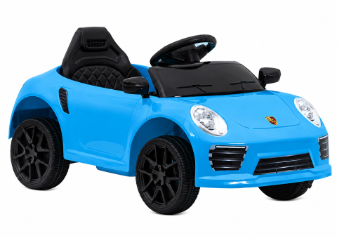 Masinute si vehicule electrice pentru copii - Masinuta electrica WMT-666, 2x45W, cu telecomanda, albastra, 3 ani+