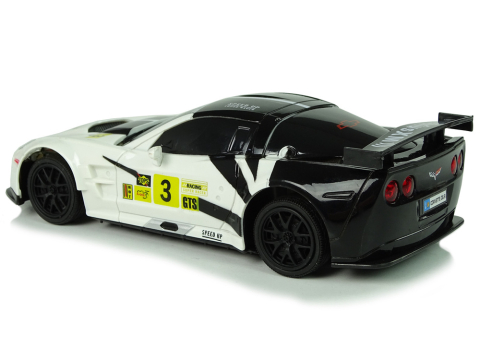Masina Sport cu Telecomanda R/C 1:24 Corvette C6.R Alba 2.4G cu Lumini [3]