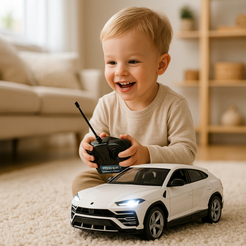 Masinute R/C - masinuta-rc-lamborghini-urus-alba-lumini-1-24-Bebelul