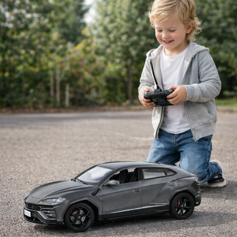 Masinute R/C - Masina cu Telecomanda R/C 1:24 Lamborghini Urus Negru 2.4G cu Lumini