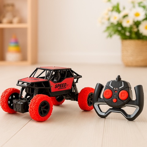 Masinute R/C - masinuta-rc-rosie-teren-offroad-1-18-telecomanda-baterie-reincarcabila-Bebelul