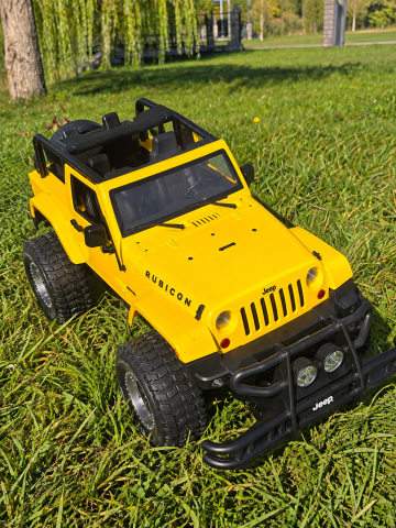 Masinuta RC 1/9 Jeep Wrangler Rubicon cu Licenta galbena 6 ani+ [4]