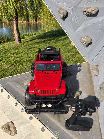 Masinuta RC 1/9 Jeep Wrangler Rubicon cu Licenta rosu 6 ani+ [1]