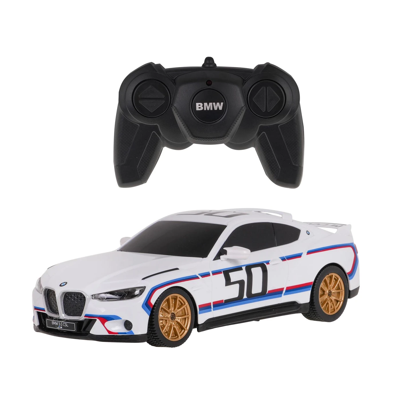 Mașină RC BMW 3.0 CSL alb 1:24 licențiat Rastar [1]