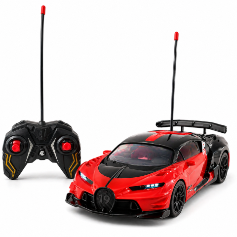 Masinute R/C - masinuta-rc-sport-rosie-1-16-lumini-20km-h-Bebelul