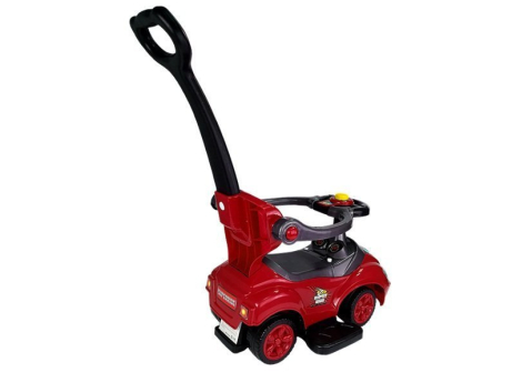 Masinuta Ride On fara pedale copii 3 in 1 cu maner parental si depozitare rosie, 2 ani+ [7]