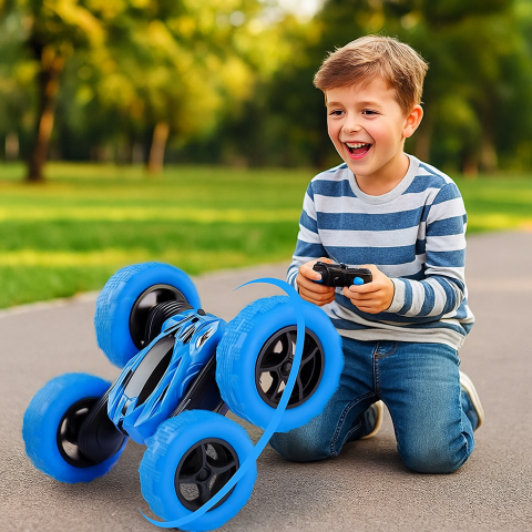 Masinute R/C - masinuta-rc-stunt-360-rotatie-flip-dubla-control-reincarcabila