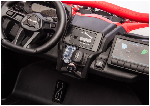 Mașinuță electrică Maverick CAN-AM Turbo RR RS STRONG AIR, 24V, Roșu [10]