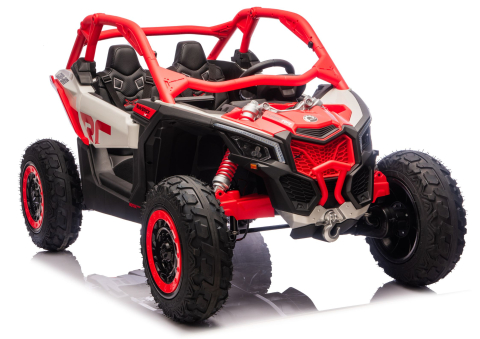 Vehicule electrice copii - Mașinuță electrică Maverick CAN-AM Turbo RR RS STRONG AIR, 24V, Roșu