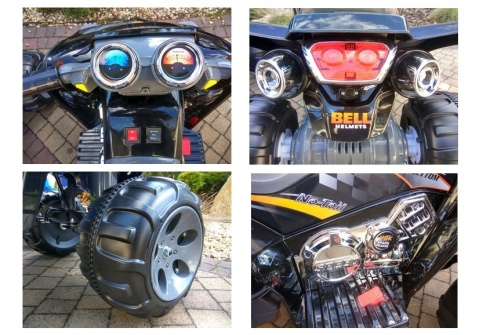 ATV Electric Medium Quad Negru, Motor 2x45W, MP3 și USB [11]