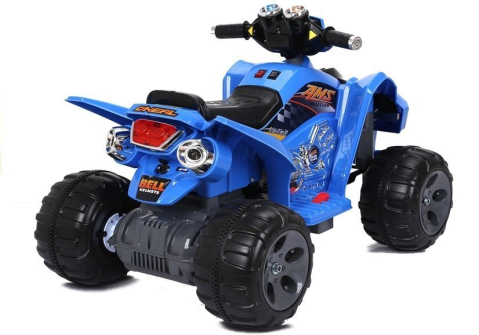 ATV Electric Medium Quad Albastru, 12V, 2 Motoare și Panou Audio [4]