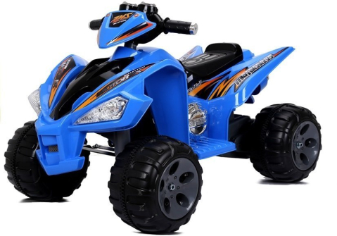 ATV Electric Medium Quad Albastru, 12V, 2 Motoare și Panou Audio [3]