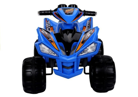 ATV Electric Medium Quad Albastru, 12V, 2 Motoare și Panou Audio [5]