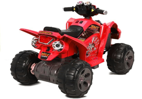 ATV Electric Medium Quad Roșu, 12V, Motoare Puternice 2x45W [4]