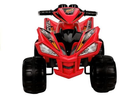 ATV Electric Medium Quad Roșu, 12V, Motoare Puternice 2x45W [5]