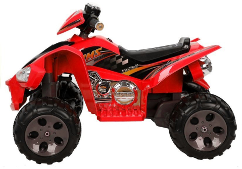 ATV Electric Medium Quad Roșu, 12V, Motoare Puternice 2x45W [2]