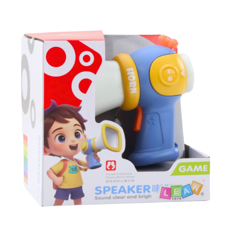 Megafon pentru copii cu schimbator de voce si efecte luminoase albastru [3]