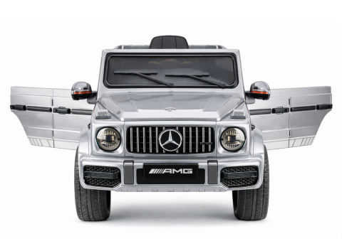 Mașinuță Electrică Mercedes AMG G 63 Argintiu lăcuit [4]