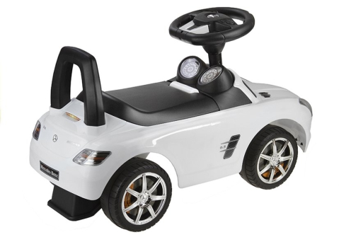 Mercedes-Benz SLS AMG alb – Masinuta Ride-On cu LICENTA pentru copii 2-6 ANI [2]