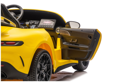Mașinuță electrică Mercedes GT63 AMG DK-GT63 24V LCD, Galben [9]