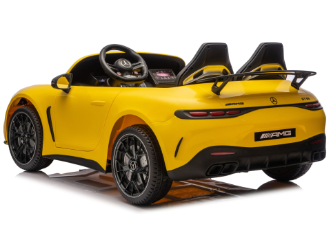 Mașinuță electrică Mercedes GT63 AMG DK-GT63 24V LCD, Galben [6]