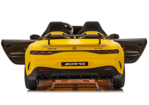 Mașinuță electrică Mercedes GT63 AMG DK-GT63 24V LCD, Galben [5]
