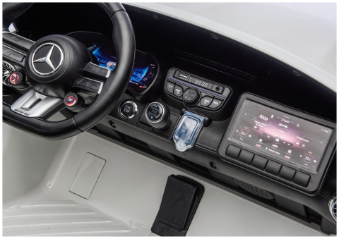 Mașinuță electrică Mercedes GT63 AMG DK-GT63 24V LCD, Alb [12]