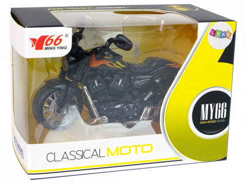 Motocicleta copii Champion neagra 1:14 lumini sunete pull back baterii incluse [5]