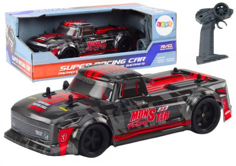 Masinute R/C - pick-up-rc-rosu-scara-1-18-roti-cauciuc-suspensii-Bebelul