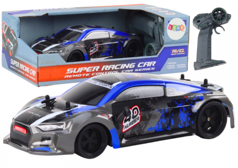 Masinute R/C - masinuta-rc-albastra-roti-cauciuc-drift-scara-1-18-Bebelul