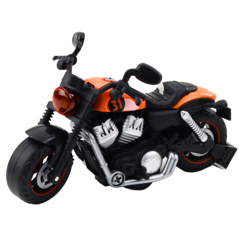 Motocicleta DIY Portocalie – Cu Lumini si Sunete [3]