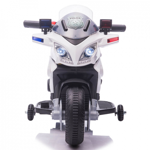 Motocicleta electrica de politie JC911 pentru copii, cu sunete si scaun piele ECO [1]