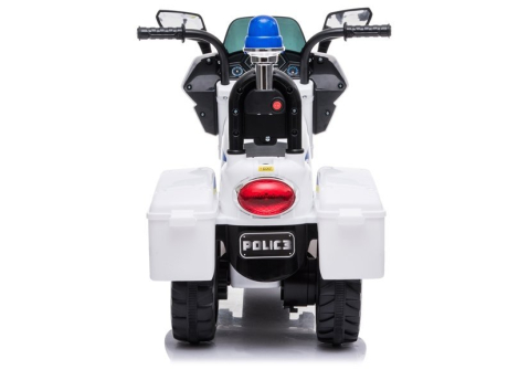 Motocicleta electrica politie TR1912 Alba 6V pentru copii, 2 ani+ [4]
