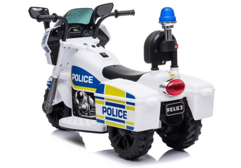 Motocicleta electrica politie TR1912 Alba 6V pentru copii, 2 ani+ [3]